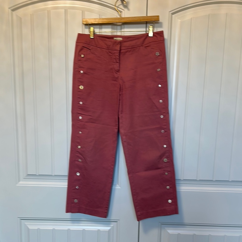 Elevenses, Anthropology, Pink Cropped Pants